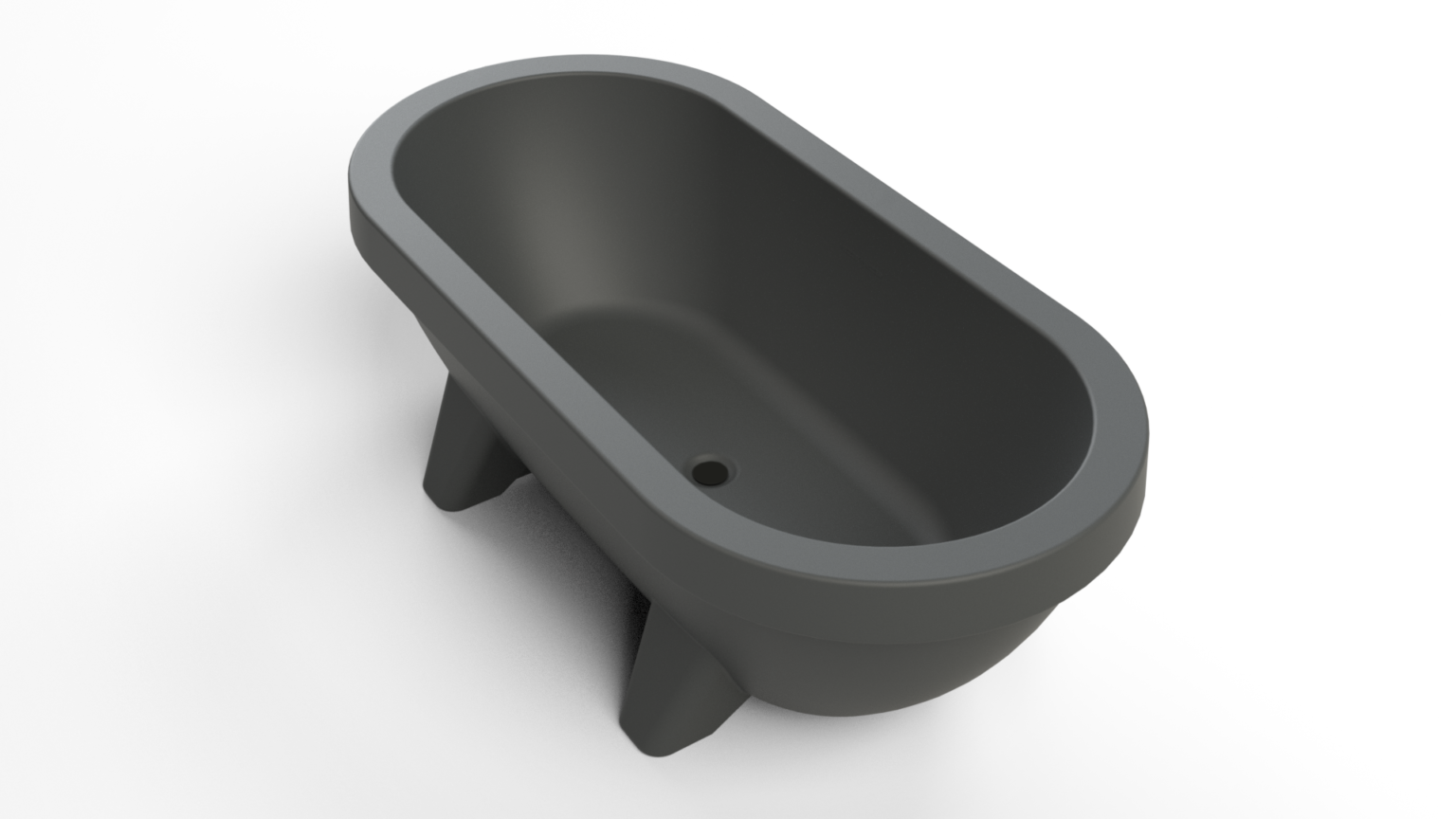 Gardentub Spain Portugal garden tub available in six vibrant colors - anthracite