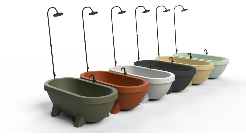 Auralis living Gardentub series with faucet and shower